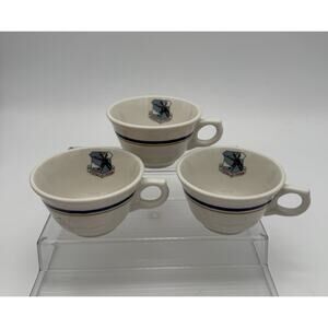 3 Vintage Strategic Air Command USA Syracuse Restaurant Ware China Coffee Cup